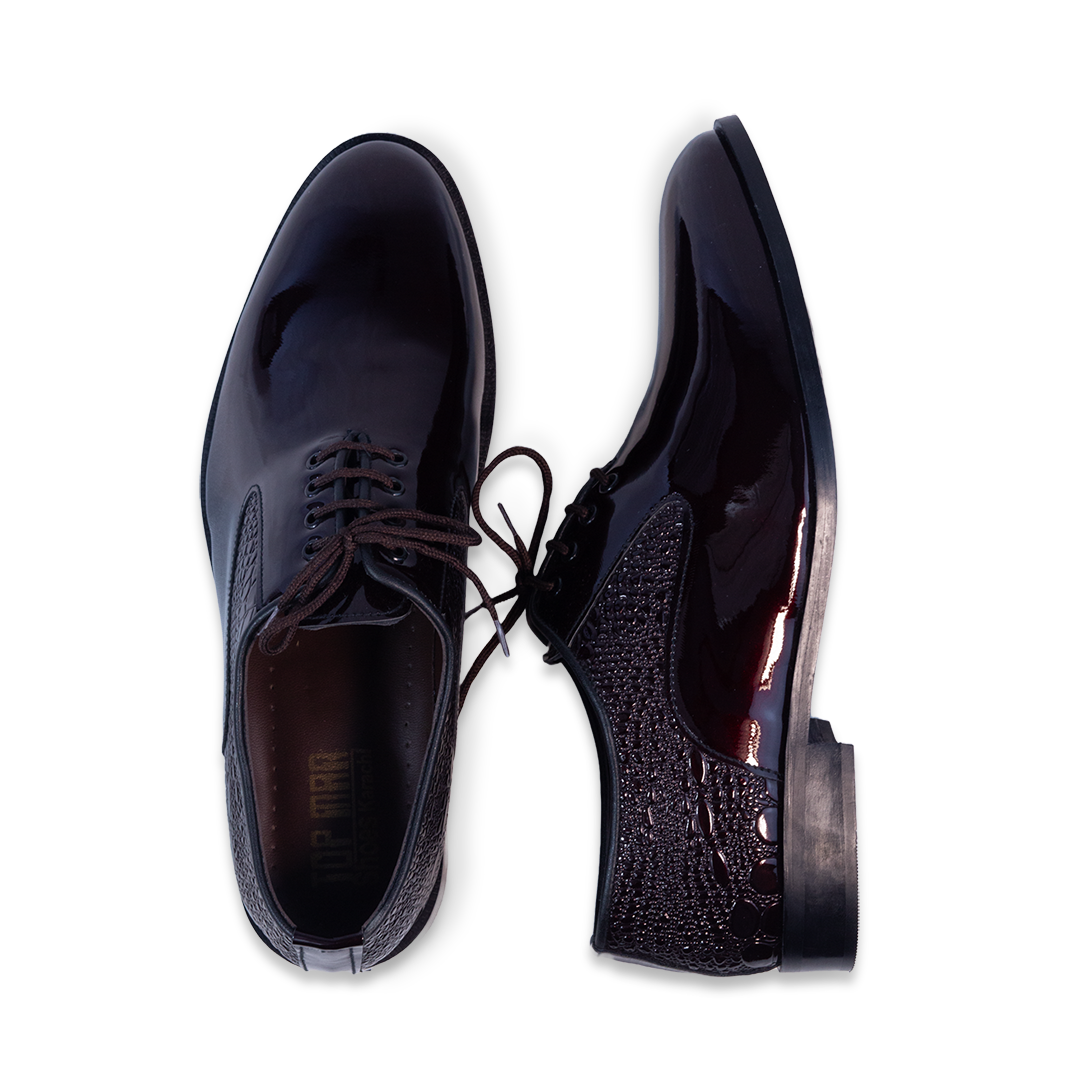Men Formal Slip On Shoes - 1013-8 Maroon