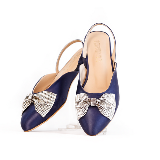 Ladies Blue Flat Pumps - 944