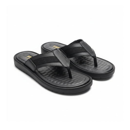 Men Slippers Black - 4009