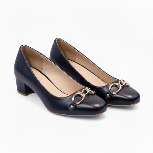 Eclipse Noir Women Court Shoes 630-7