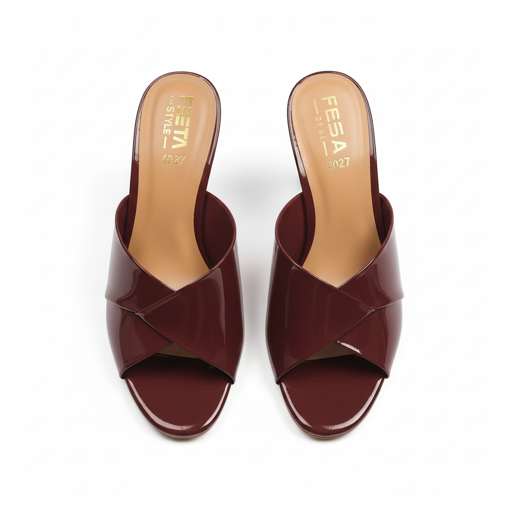 Cherry Gloss Luxe Mule Heels 402-7