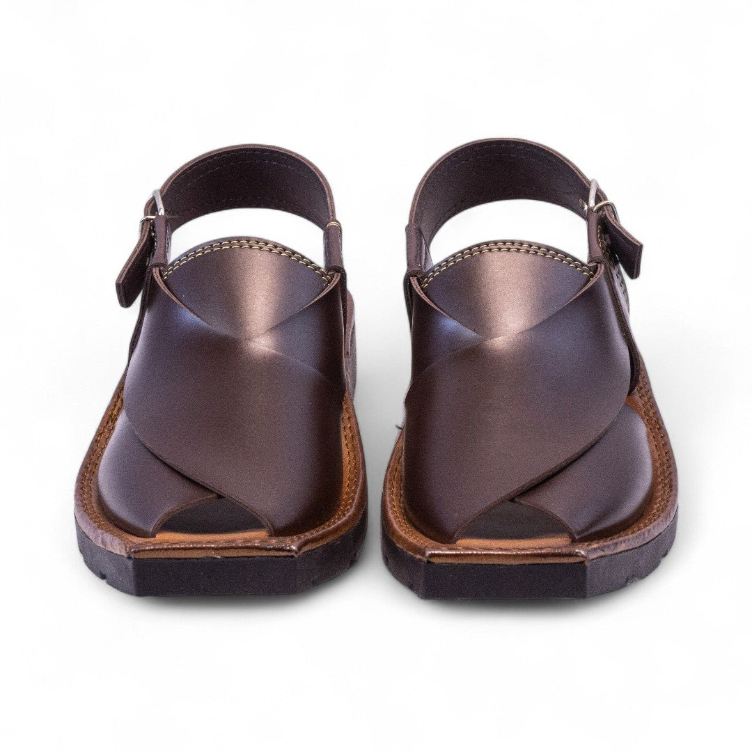 Men Peshawari Sandals Brown - 7021-8