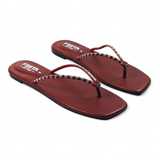 Maroon Casual Fancy Chappal 315-7