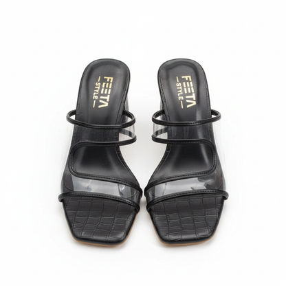 Croc Black Textured – 422-7