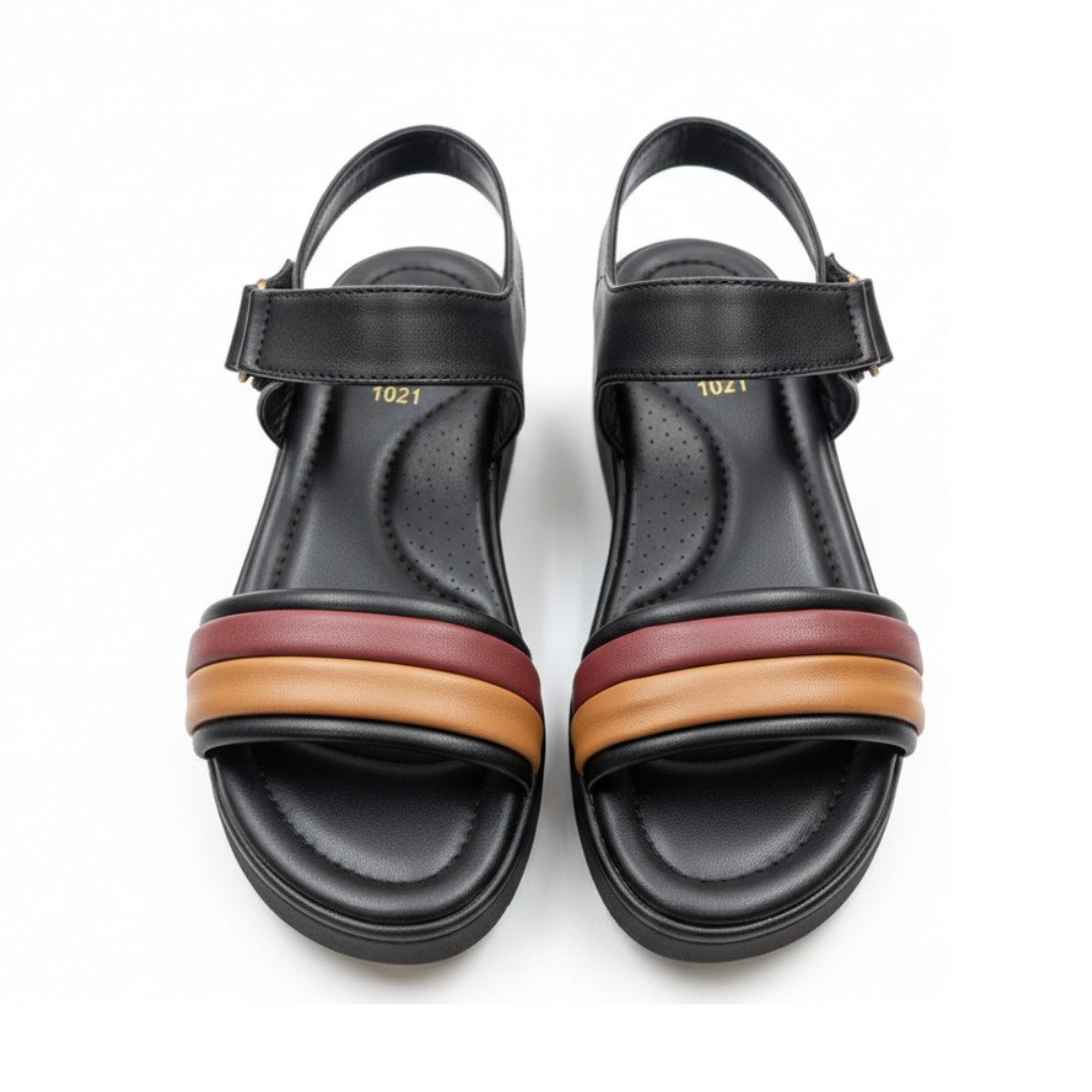 Everyday Comfort Sandals - Black & Multi