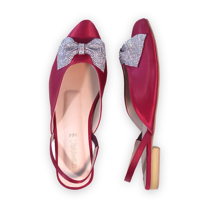 Ladies Red Flat Pumps - 944