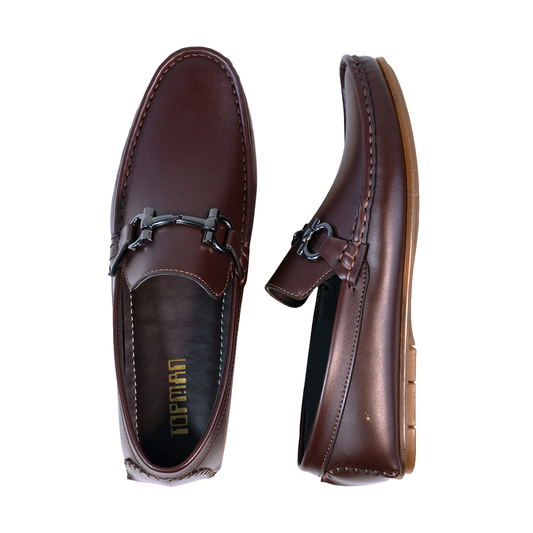 Men Loafer Shoes 2034-8 Brown