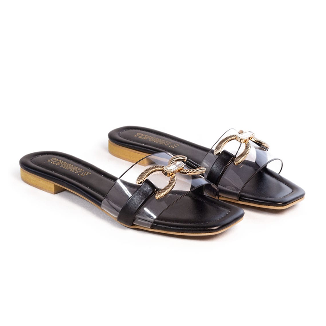 Black Casual Slipper - 326