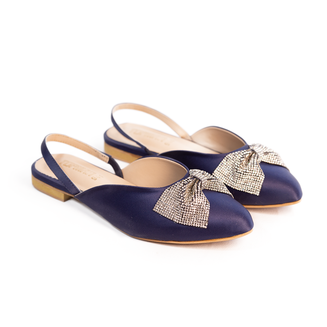 Ladies Blue Flat Pumps - 944
