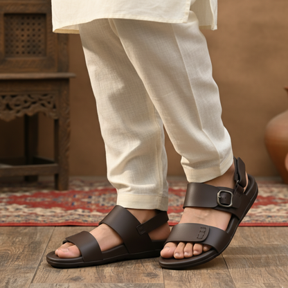 Men Sandals Brown 3021-8