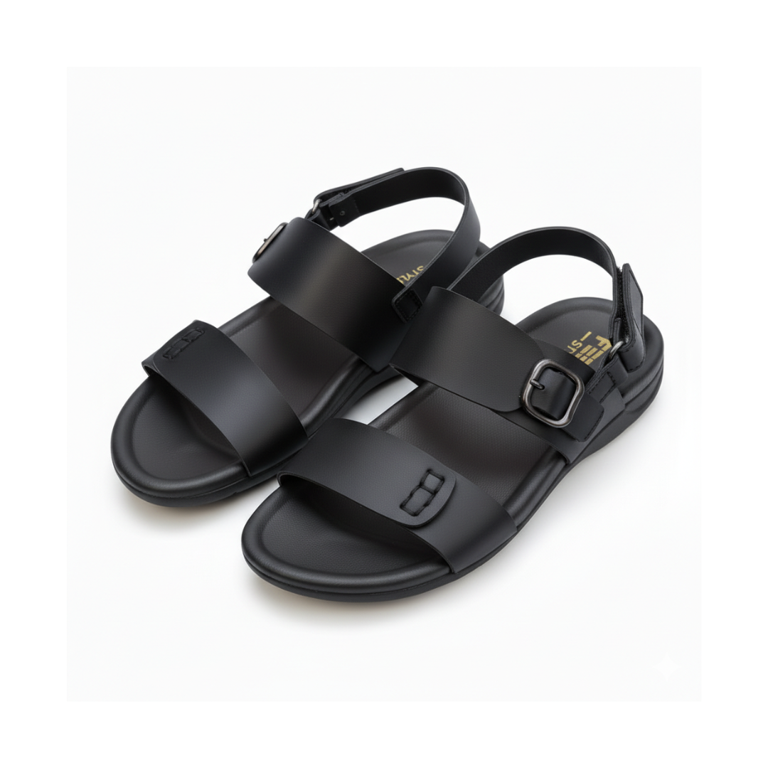 Men Sandals Black 3021-8