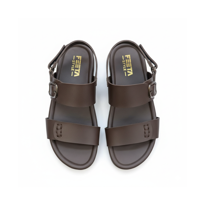 Men Sandals Brown 3021-8