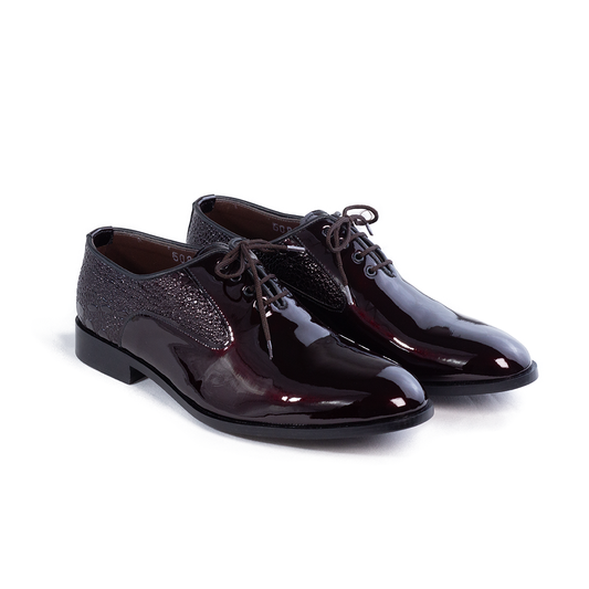Men Formal Slip On Shoes - 1013-8 Maroon