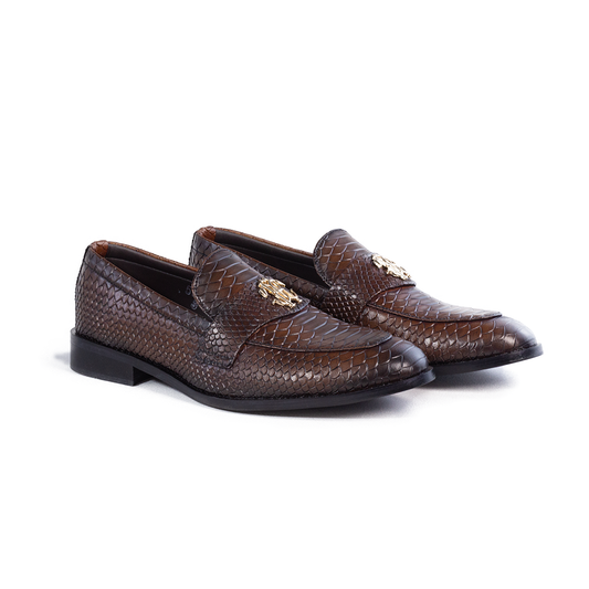 Men Slip On Shoes 2052-8 Brown