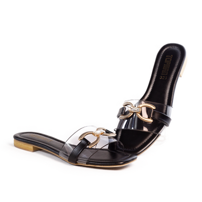 Black Casual Slipper - 326