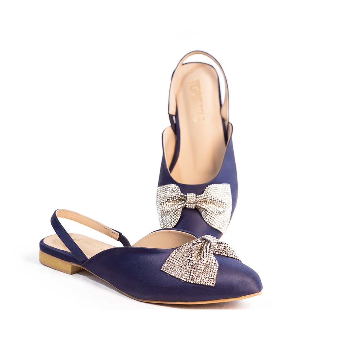 Ladies Blue Flat Pumps - 944