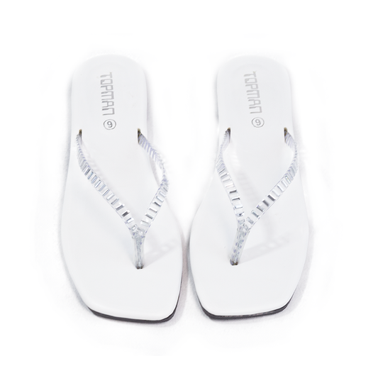 White Casual Fancy Chappal 332-7