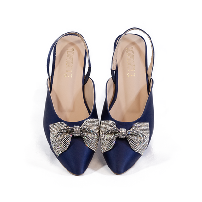 Ladies Blue Flat Pumps - 944
