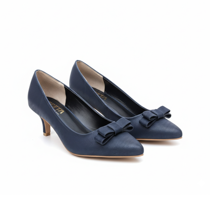 Midnight Bow Women Court Shoes 648-7