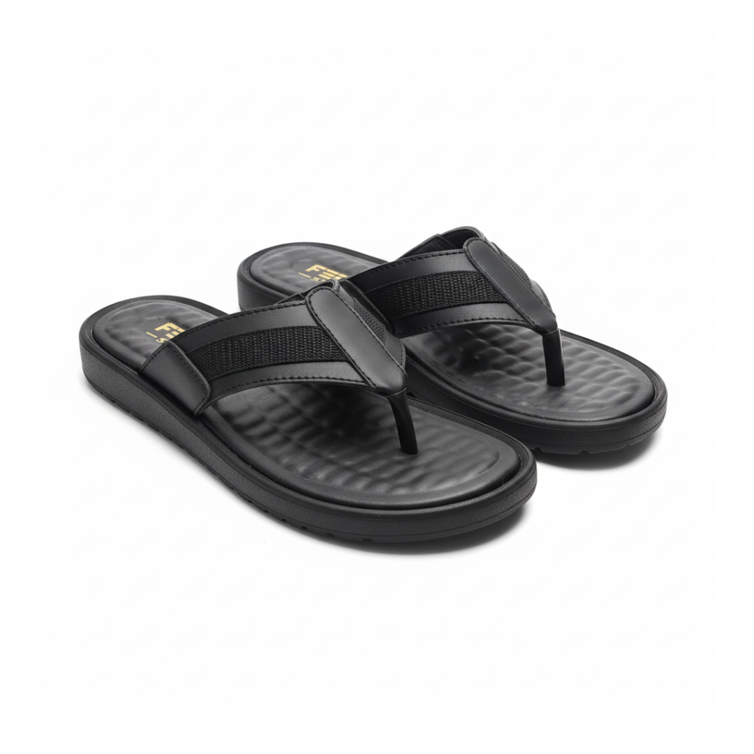 Men Slippers Black - 4009