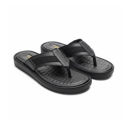 Men Slippers Black - 4009