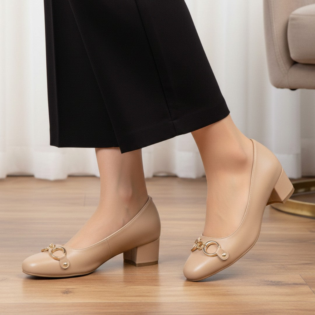 Caramel Luxe Women Court Shoes 630-7