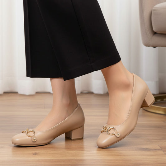 Caramel Luxe Women Court Shoes 630-7