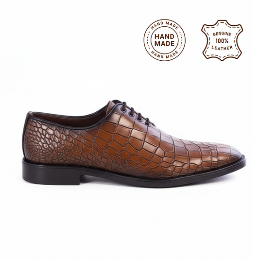 Men Formal Oxford Shoes - 1017-8 Brown