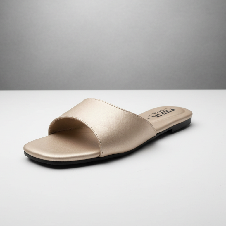 Golden Soft Comfort Slip On Flats