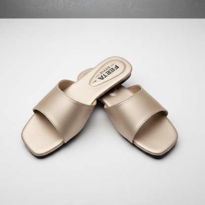 Golden Soft Comfort Slip On Flats