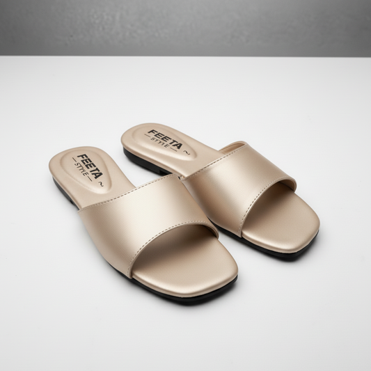 Golden Soft Comfort Slip On Flats