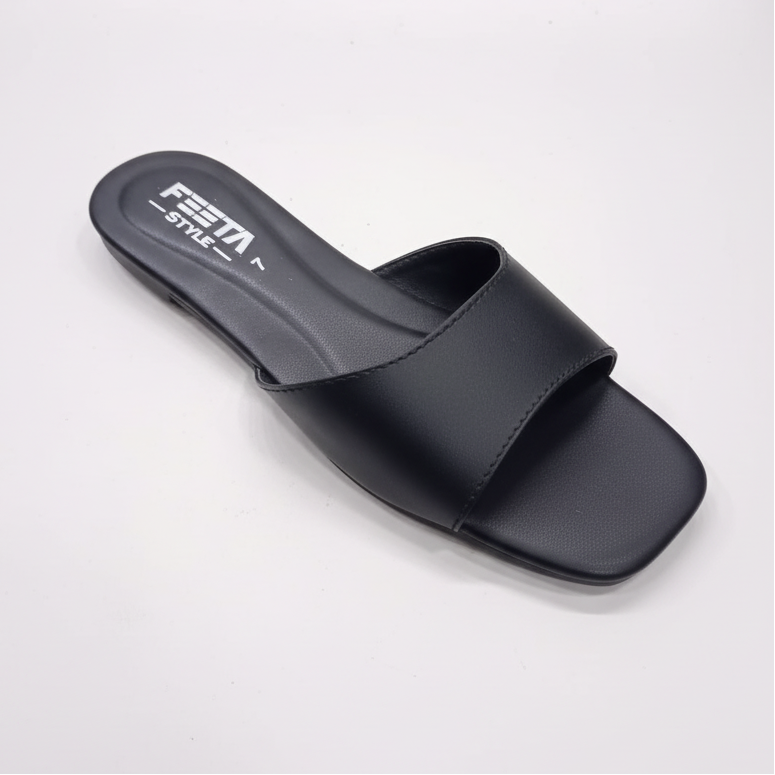 Black Soft Comfort Slip On Flats