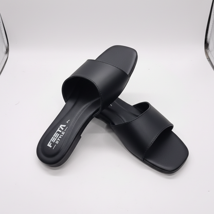 Black Soft Comfort Slip On Flats