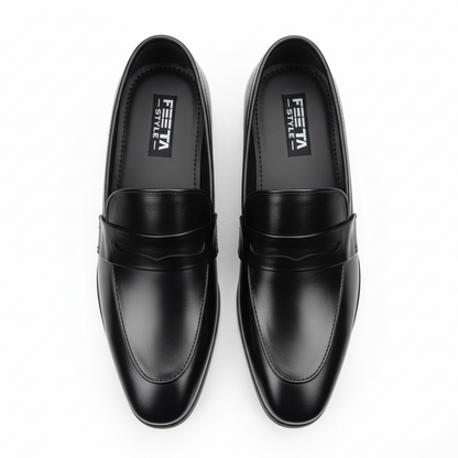 Men Leather Moccassin Black - 2013