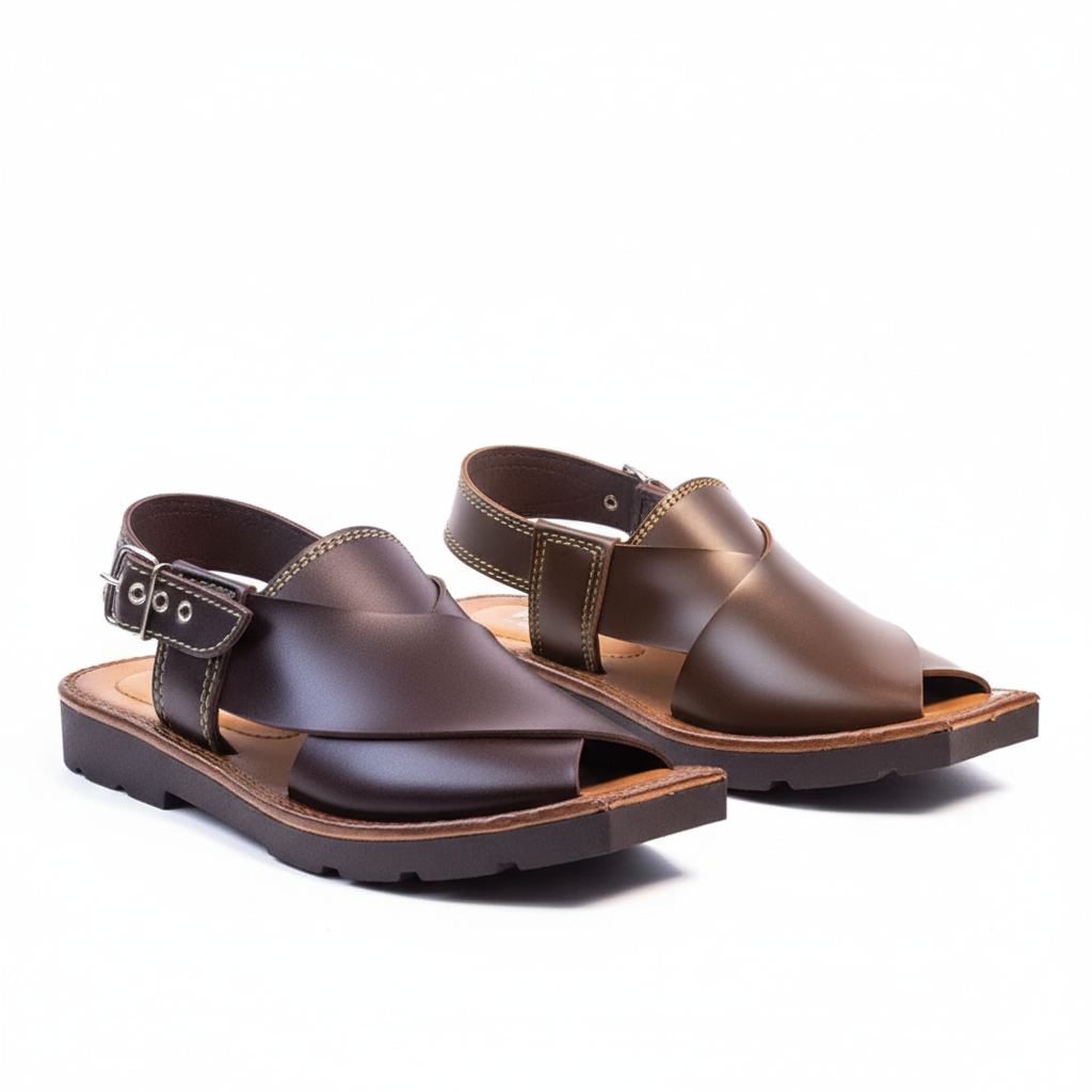 Men Peshawari Sandals Brown - 7021-8