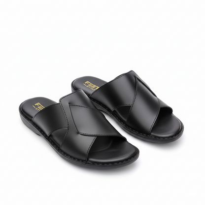 Men Slippers Black 4010-8