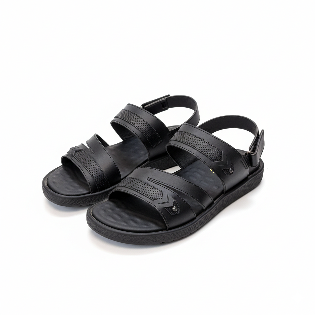 Men Sandals Black 3022-8