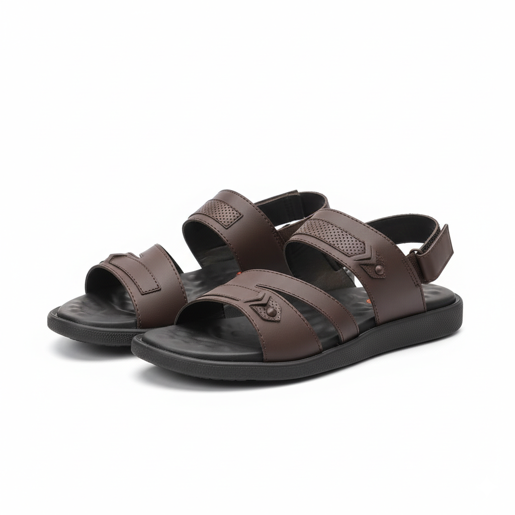 Men Sandals Brown 3022-8