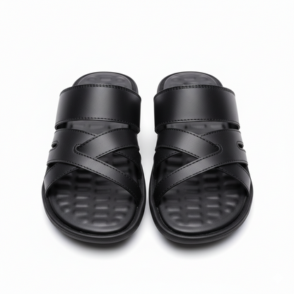 Men Slippers Black 4005-8