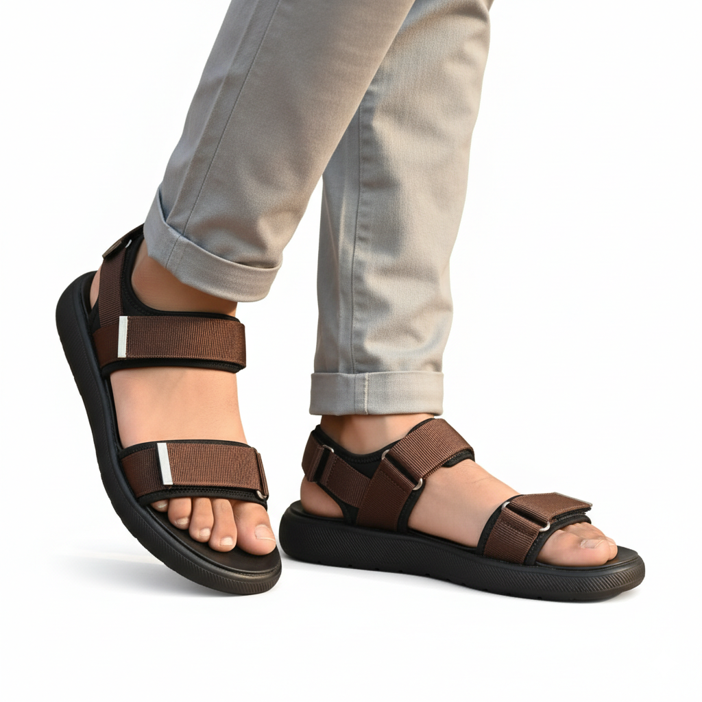 Men Sandals Brown -5005