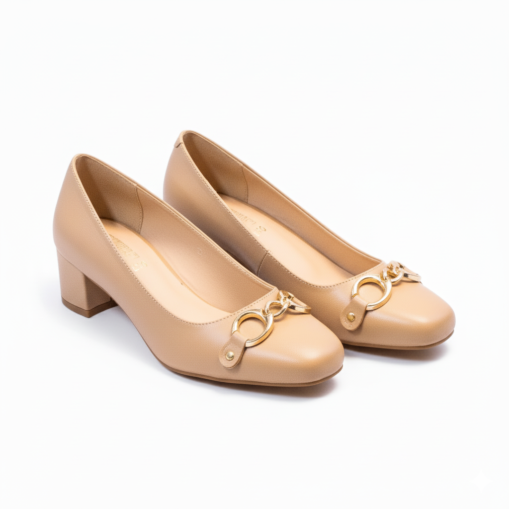Caramel Luxe Women Court Shoes 630-7
