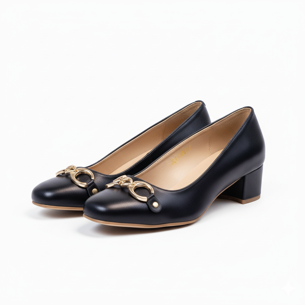 Eclipse Noir Women Court Shoes 630-7