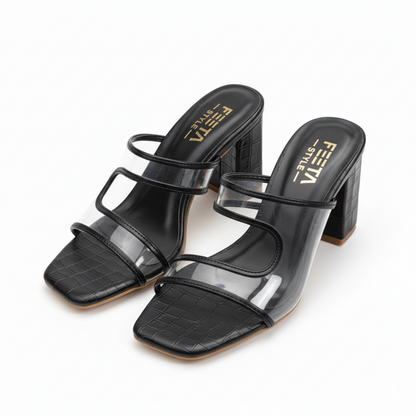 Croc Black Textured – 422-7