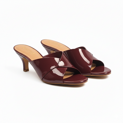 Cherry Gloss Luxe Mule Heels 402-7