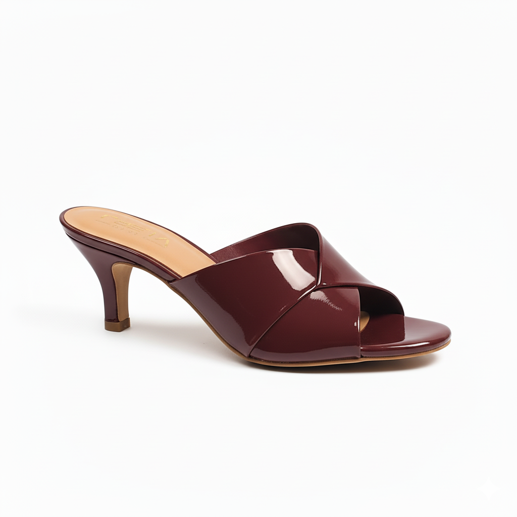 Cherry Gloss Luxe Mule Heels 402-7