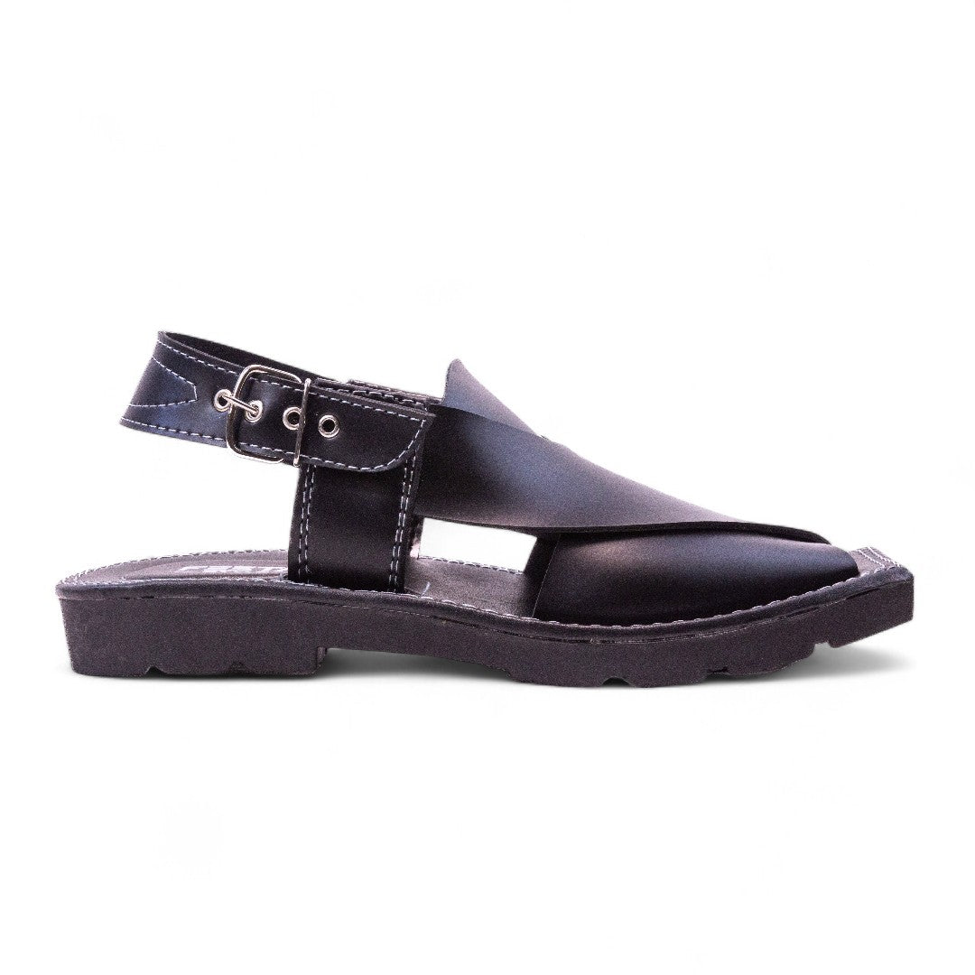 Men Peshawari Sandals Black - 7021-8