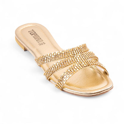 Golden Ladies Formal Slippers 325-7