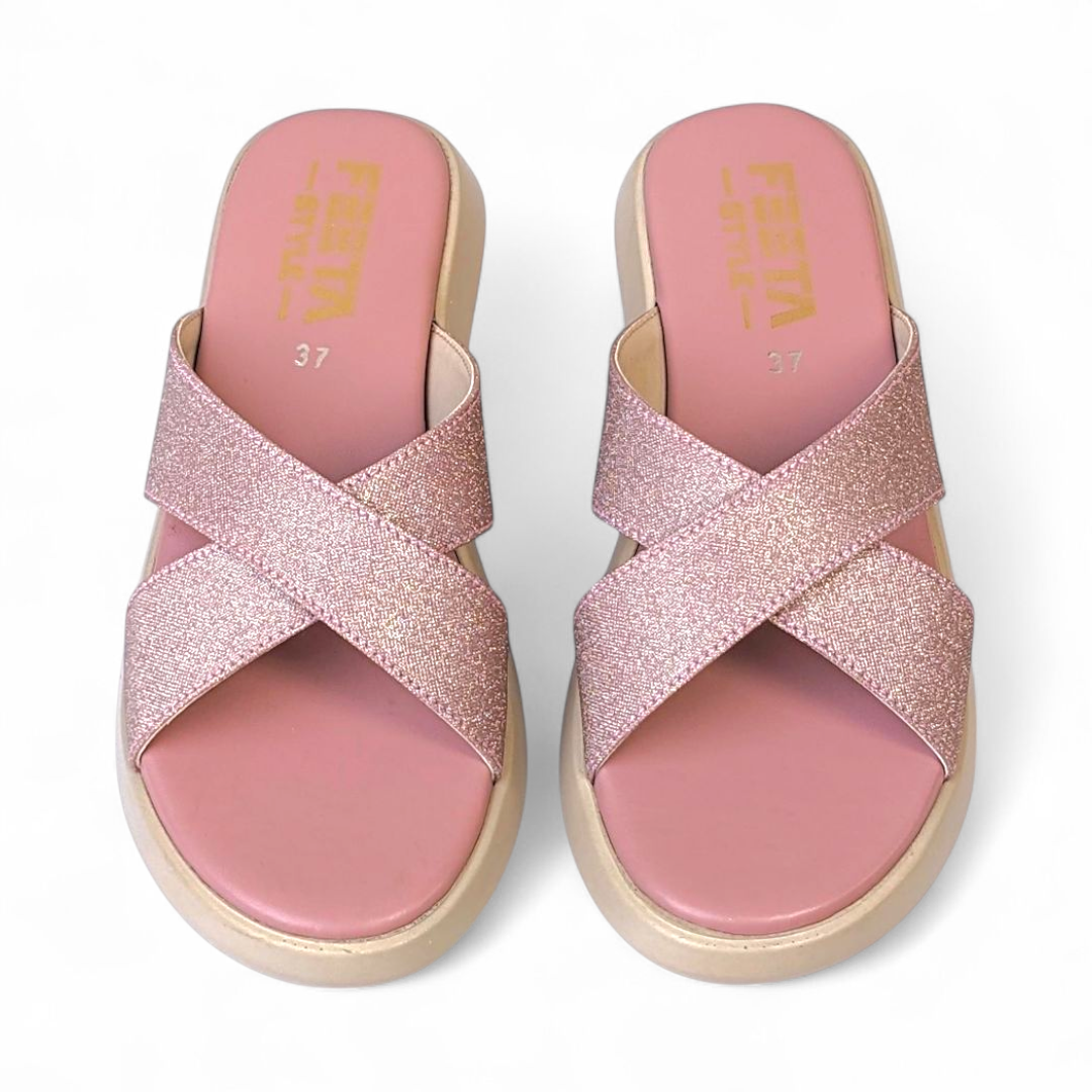 Pink Comfy Casual Slippers 472-7