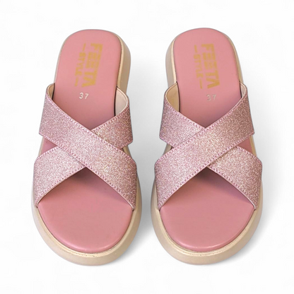 Pink Comfy Casual Slippers 472-7