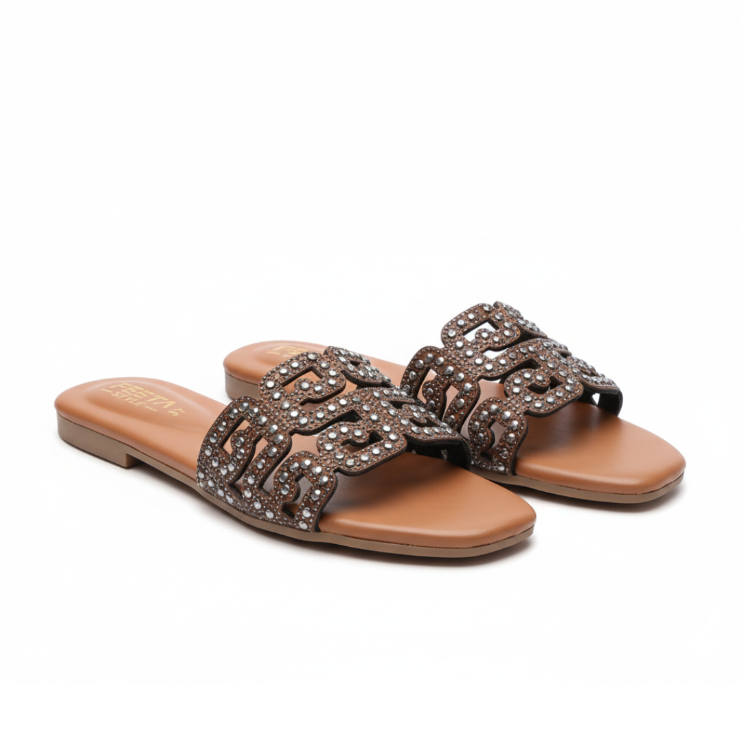 Orange Urban Gleam Slipper